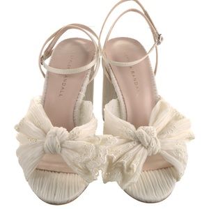 EUC Loeffler Randall Camellia sandal Sz 8